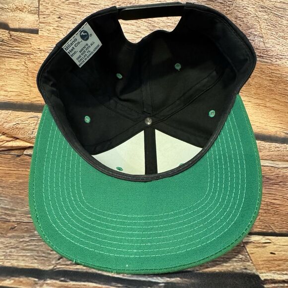 Vintage Interstate Batteries Cap Snapback Trucker Black Green Milano Hat Co - Picture 6 of 8